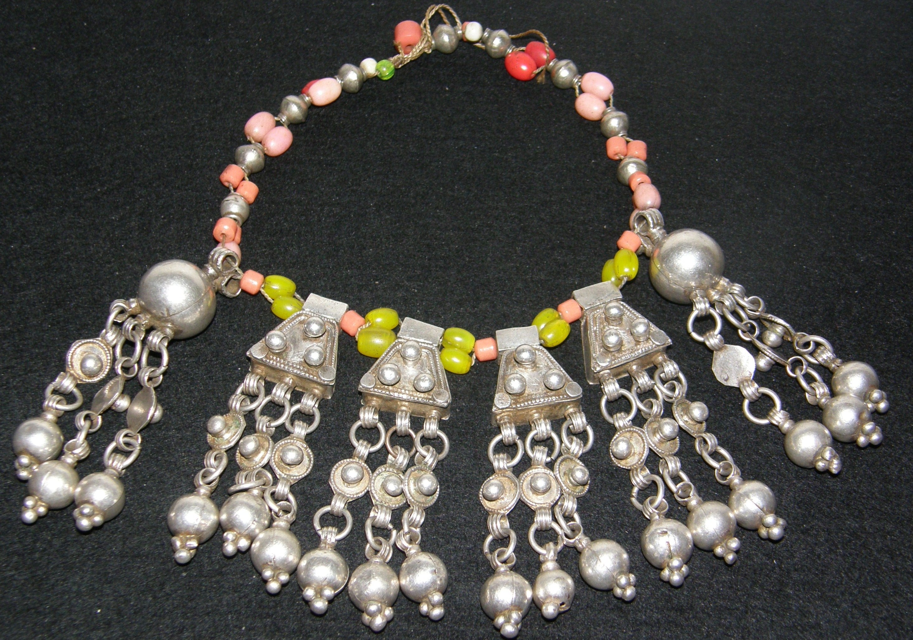 Ethnic silver necklaces