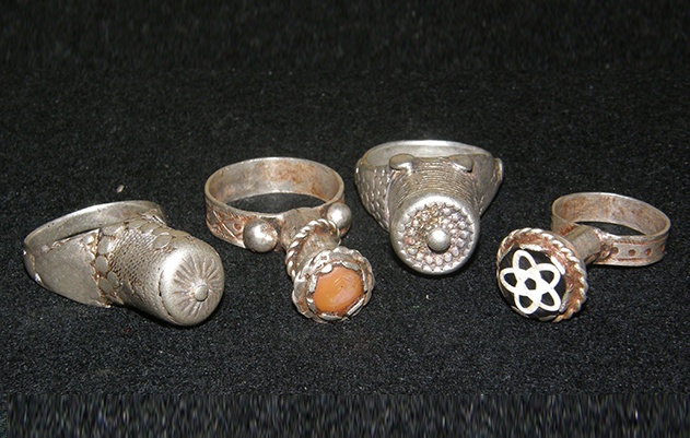 Ethnic silver rings